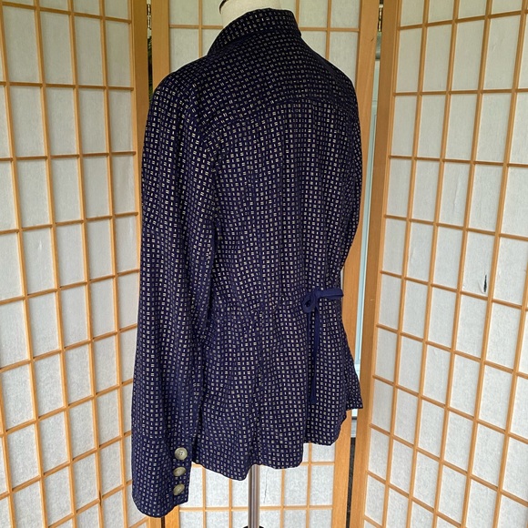 Sundance Lightweight Corduroy Blue and Gold Jacket SZ L - Picture 9 of 14